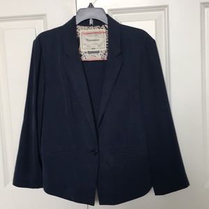 Anthropologie silk blazer
